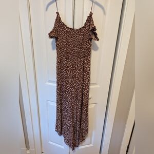 Trudy Ditsy Wildflower Smocked Jumpsuit Francesca's Sz M